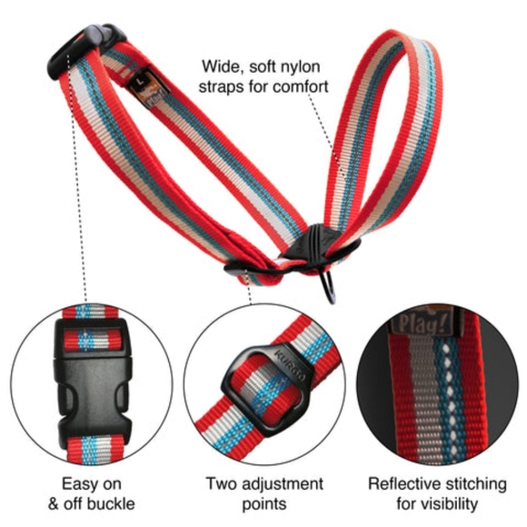 NEW Kurgo Walk About Head Halter for Dogs Size Medium Striped - Picture 5 of 12